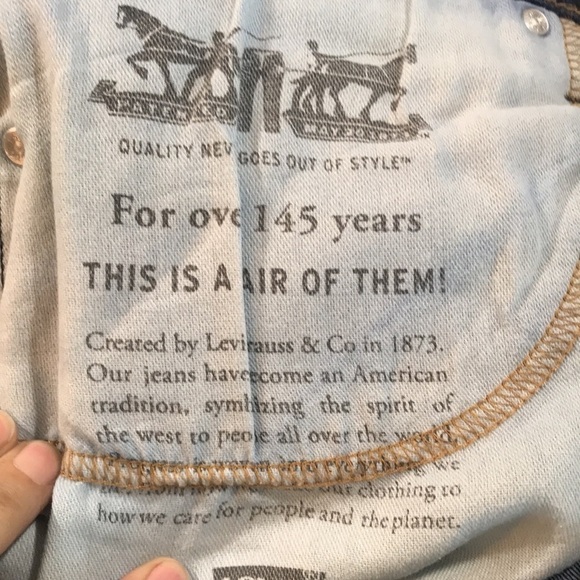 Levi’s 514 Straight Fit Stretch Dark Wash Jeans             size 36z34 - Picture 9 of 12